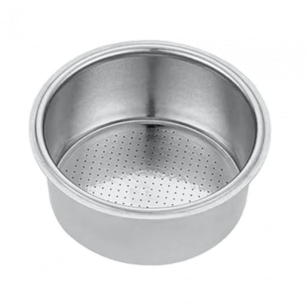Recipiente para cafetera espresso de acero inoxidable, cesta reutilizable presurizada para el hogar 51mm x 23mm