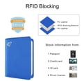 thumbnail image 4 of Porta Pasaporte WALNEW RFID en Cuero PU con Bolígrafo para Viajes, 4 of 9