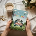 thumbnail image 3 of Happy Easter Scottish Fold American Flag Truck Spiral Bound Journal Cat Lover Kitten Owner Gifts 5x7in Spiral Notebook - 03001, 3 of 5