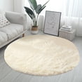 thumbnail image 3 of YAOMOBB Soft Rug for Living Room Super Soft Luxury Solid Color Round Fluffy Area Rug for Comfortable Plush Bedroom Nursery Carpeting, 3 of 6