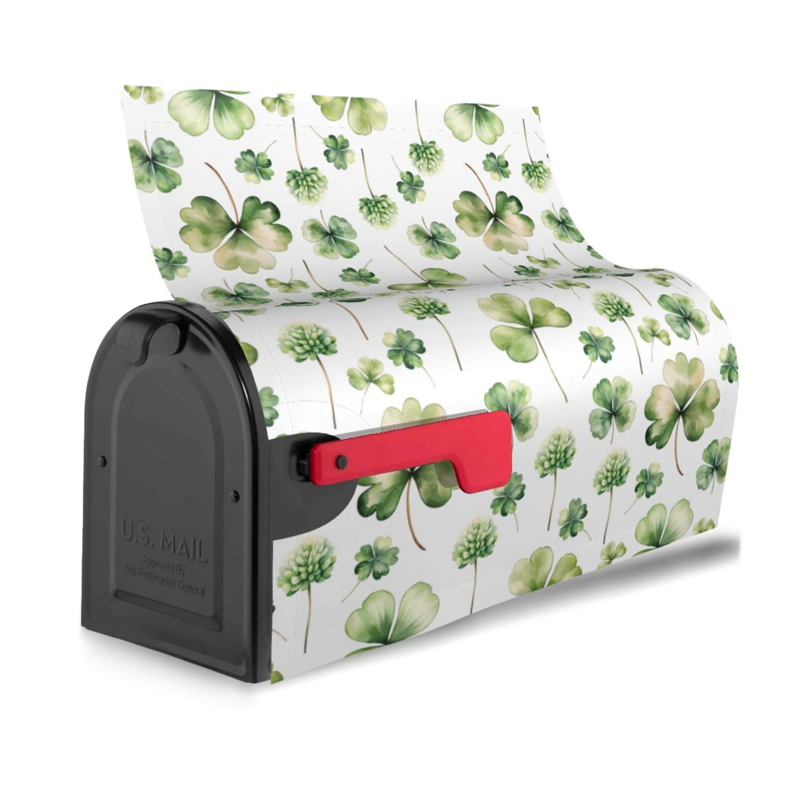 Xecao St Patrick's Day3 for Mailbox Cover with Magnetic Strips, Waterproof and Sunscreen, Adds a Decorative Touch to Your Garden Yard.