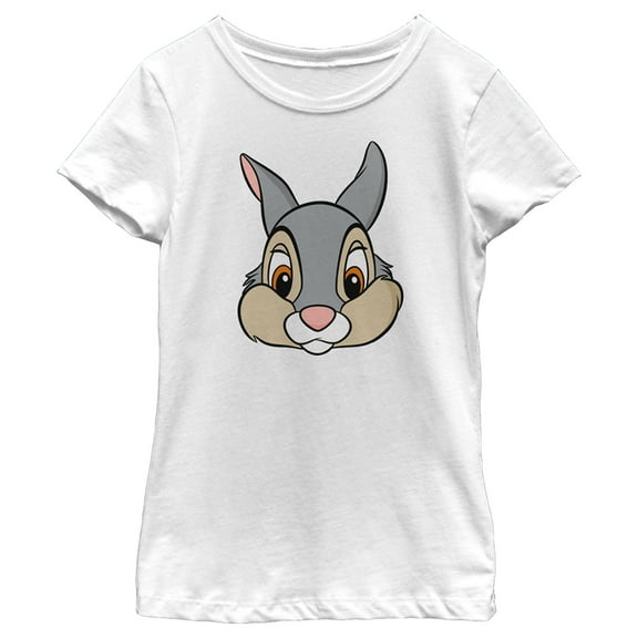 Girl's Bambi Thumper Graphic Tee White Large