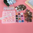 thumbnail image 4 of Molde de joyería, bandeja de base colgante de metal, polvo de brillo, molde de silicona, conjunto de herramientas para hacer colgantes de joyería Ecomeon no, 4 of 6