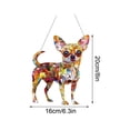 thumbnail image 3 of sruoe Sun Catchers Indoor Window, Stained Glass Panels, Acrylic Suncatcher, Suncatchers Outdoor Decoration, Christmas Home Garden Courtyard Window Hanging Ornament, 3 of 6
