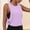 Purple, variant on Flowy Open Side Stripes Tank Tops for Women - Workout Gym Yoga Running Athletic Loose Cropped Sleeveless Shirts