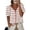 Burgundy, variant on FreshPretty Women's Short Sleeve Sweater Spring Summer Crochet Knit Tops V Neck Striped Button Down Dressy Casual Blouses