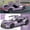 PURPLE, variant on 1:43 Scale Alloy Hypercar Model, Gloss Black Two-Door Sports Coupe with Open Doors & Liftable Rear Wing