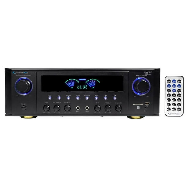 Technical Pro RX45BT Hybrid Pro Amplifier Receiver w/Bluetooth USB/SD ...