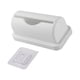thumbnail image 4 of Wosthever Dispensador moderno de bolsas de basura para montaje en pared, mueble decorativo para sala de estar Organizadores de utensilios de cocina Blanco 15.1x7.5x6.3 cm, 4 of 6