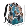 thumbnail image 2 of Easygdp Sea Swimming Corgi Mochila Ergonómica Versátil para Laptop - Múltiples Bolsillos, Correas Ajustables, Unisex para Escuela, Viajes y Actividades al Aire Libre-One Size, 2 of 5