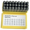 thumbnail image 2 of Set de estampilla de metal Metal Fill Punch Juego 27pcs Número de letra Herramienta de estampado de estampado Set para el grabado de la mano de madera Mayúscula, 2 of 8