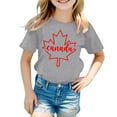 thumbnail image 4 of MEZZALL T-Shirt à Manches Courtes pour Filles, Col Rond d'Été, Coupe Décontractée, Basique, Gris, 3-4 Ans, 4 of 4