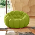 thumbnail image 5 of bokifol 48.43"Cloud Sofa,Modern loveseat Sofa Couch with 3D Honeycomb Shape Knit Fabric Sofa,Comfy Couches for Small Space,Bedroom,Apartment(Fluorescent Green), 5 of 8