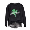 thumbnail image 2 of Up to 65 off!Lolmot St Patricks Day Sweatshirt Women Funny Sayings Pullover Tops Here for the Shenanigans Graphic Shirts Causal Shamrock Print Blouse Irish Festival Holiday Tee Long Sleeve Tops, 2 of 4