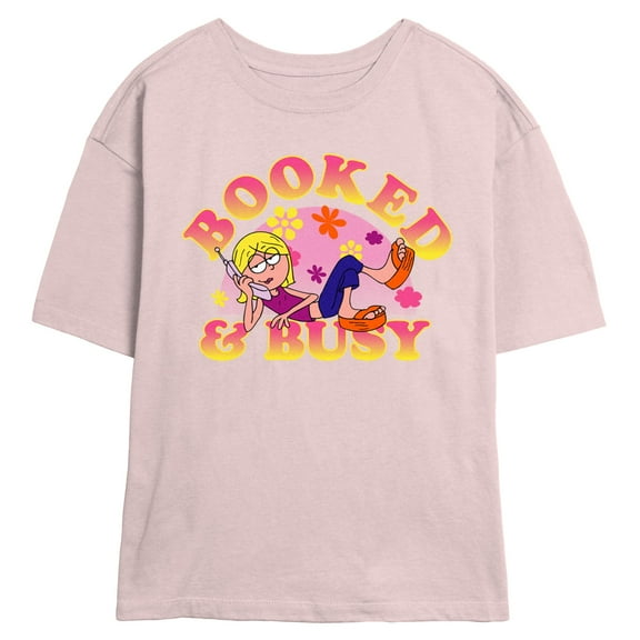 Juniors Lizzie McGuire Groovy Phone Booked And Busy T Shirt