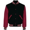 thumbnail image 3 of Holloway Sportswear S Varsity Jacket Black/Scarlet/Scarlet 224183, 3 of 4