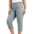 thumbnail image 4 of Besolor Womens Plus Size Capris with Pockets High Elastic Waist Cinch Bottom Pants Casual Athletic Workout Capri Trousers, 4 of 7