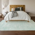 thumbnail image 6 of Addison Rugs Mayfield Washable Transitional Diamond Aqua Rectangle Rug, 8' x 10', 6 of 6