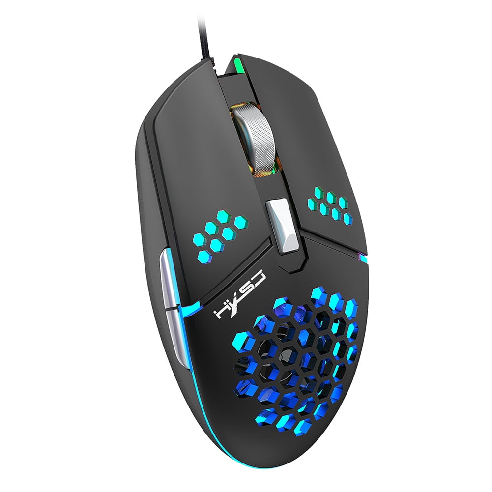 Toutek Hxsj J400 Usb Wired Programmable 8000 Dpi Adjustable Gaming Mouse With Fan Walmart Com Walmart Com