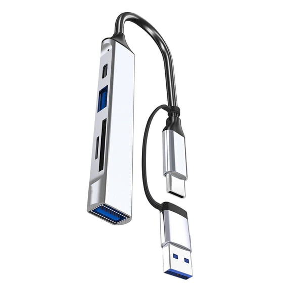 USB C Hubs 5 in 1 USB C/USB Adapter Docking Station with USB Port USB C Port Memory Card USB C Adapter Laptops Dock