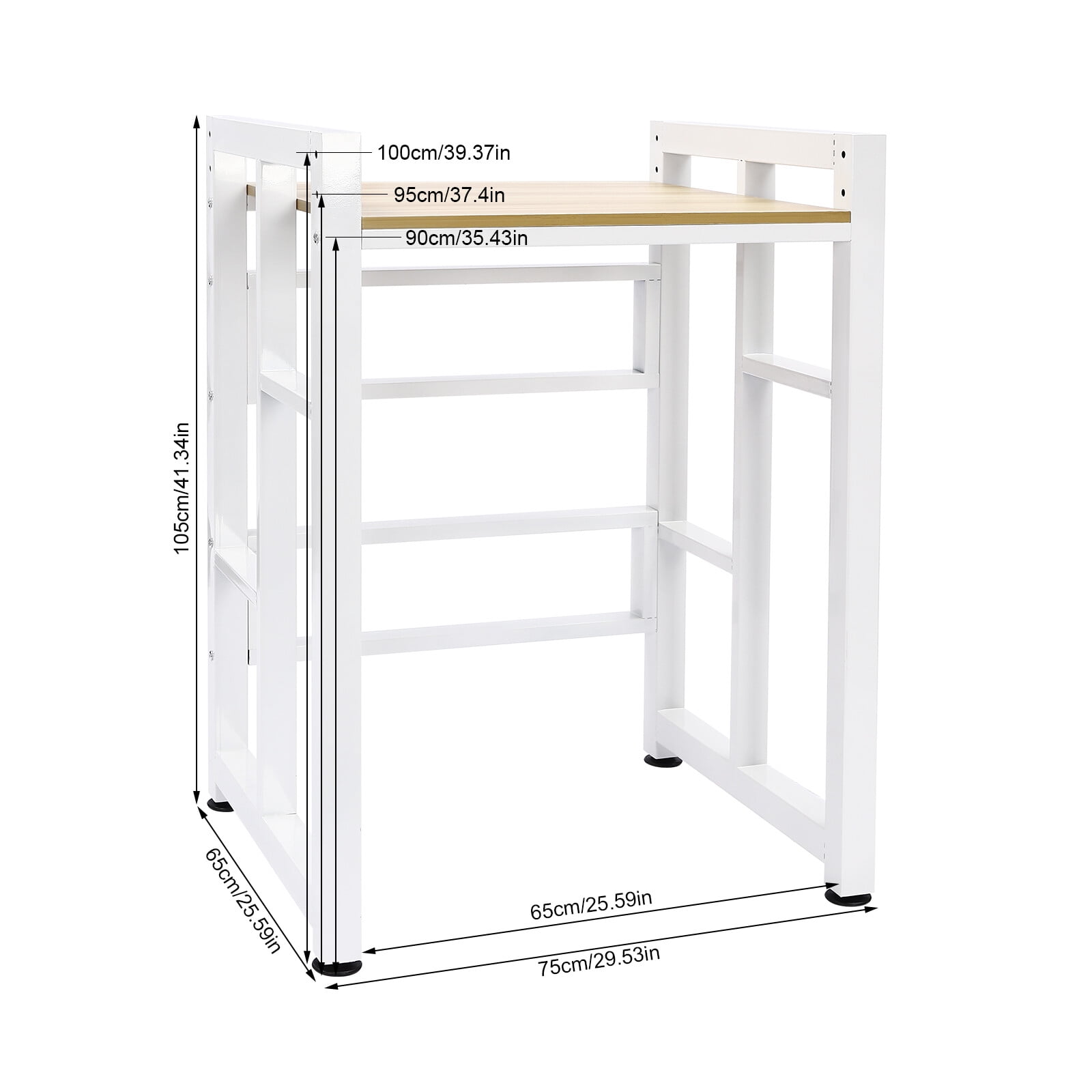 Denest Adjustable Washer and Dryer Storage Shelf Organizer Rack Washer and Dryer Rack