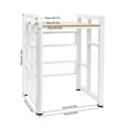 thumbnail image 3 of Miumaeov Adjustable Washer and Dryer Storage Shelf Floor Mount Bathroom Organizer Rack, 3 of 16