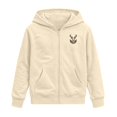 thumbnail image 4 of Bjutir Zip Up Hoodies For Boys Cartoon Print Zipper Jackets Fashion Hooded Sweatshirt Festives Events Clothes Size 2-14 Years, Beige, 4 of 4