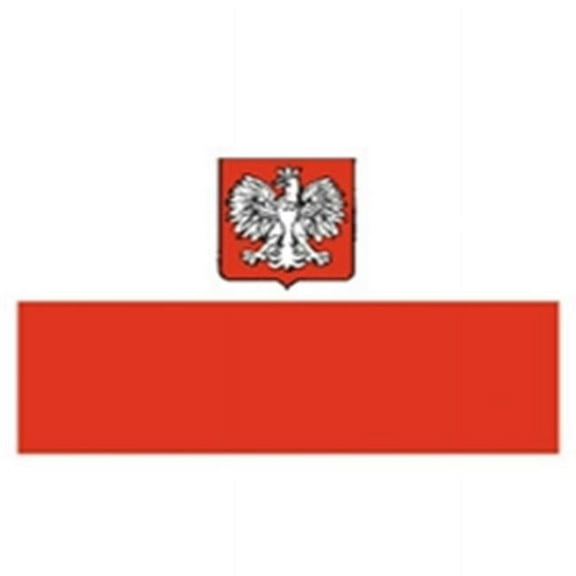 Annin Flagmakers 221070 12 x 18 in. Nylon-Glo Poland With Eagle Flag