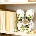 thumbnail image 6 of Dianli Easter Decor Wooden Bunny Table Sign Floral Centerpiece Rustic Bunny Shape Wood Centerpiece Spring Party Tabletop Decor Easter Table Decor, 6 of 6