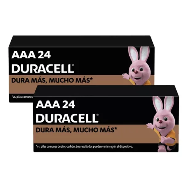 Paquete 48 Pilas Duracell AAA Alcalina Larga Duracion