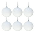 thumbnail image 2 of Hxlamzoo 6 Pcs Solid Velvet Christmas Balls 3.15" Flocked Christmas Tree Ornaments Plastic Balls Shatterproof Xmas Bulbs Decorative Hanging Baubles Velvet Ornaments for Christmas Tree Decorations, 2 of 8
