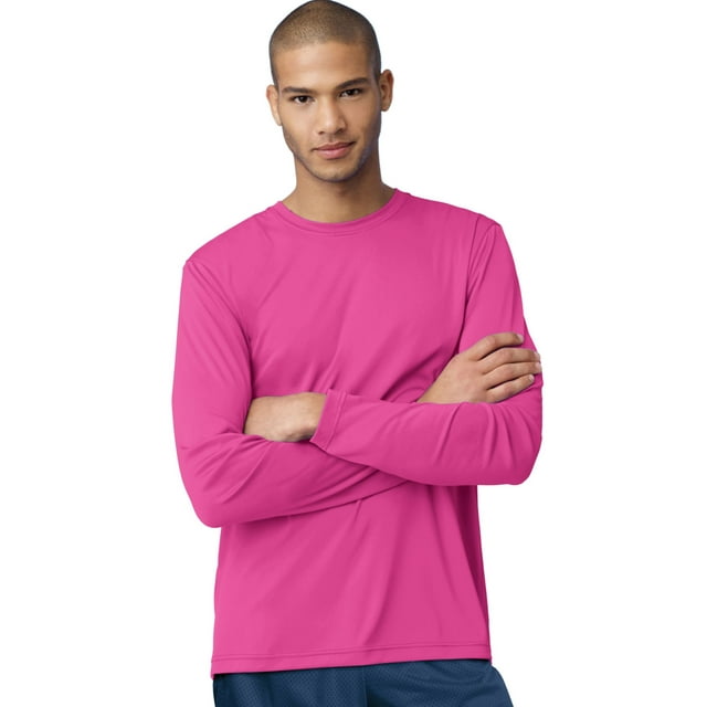 Hanes T-Shirt à Manches Longues pour Hommes Cool DRI Performance - Meilleur Vendeur, L