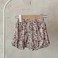thumbnail image 2 of Edvintorg Gym Shorts Girls Cute Outerwear Floral Graphic Elastic Wiasted Casual Short Kids Clothes Girls Size 0-5, 2 of 6