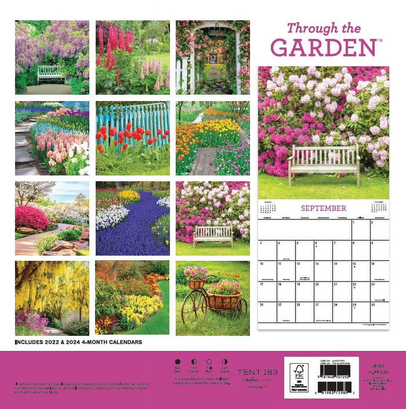2023- 12 Month Calendar-Through the Garden 12x12 Hanging Wall Calendar by DaySpring