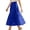 Royal Blue, variant on Pleated Mesh Skirt for Women Flowy Tulle Maxi Skirt Casual Elegant Long Skirt Flowy Party Bottoms