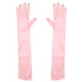 thumbnail image 2 of Mujer damas fiesta de disfraz boda nupcial codo rgo do Colcomx Guantes de raso largo, 2 of 8