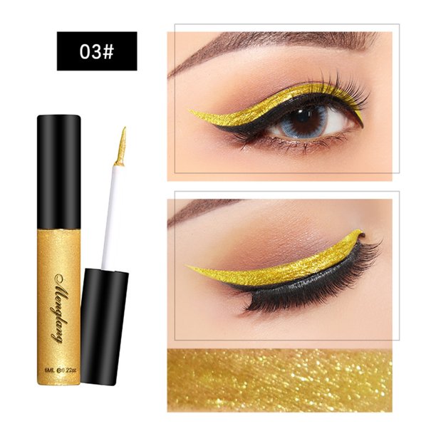 Sombra de ojos, regalos para mujeres, lápiz de sombra de ojos líquido de diamante, iluminador, brillo, delineador líquido, sombra de ojos de 5 ml