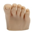 thumbnail image 2 of Practice prosthetic Foot Model, Soft Reusable Dark Skin Color Nail Art Foot Model  for  Salon Left,Right, 2 of 7