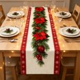 thumbnail image 4 of Antqov Christmas Table Runner, 13x72" Winter Xmas Holiday Table Runners Washable Seasonally Christmas Tablecloth for Home Kitchen Dining Party Decor, 4 of 6