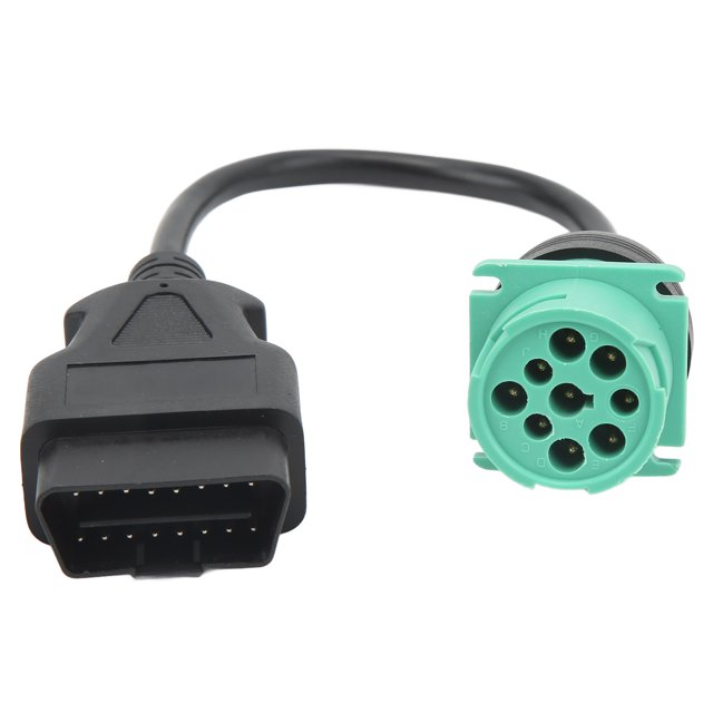 Conector hembra de pin maleto, cable de diagnóstico de camión OBD2 Cable de escáner de diagnóstico de camión de servicio pesado Cable de diagnóstico OB de pin a pin Funcionalidad de alta precisión
