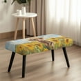 thumbnail image 4 of Whosucclay Highland Cattle Sunflower Oil Painting Print Stretch Dining Bench Cover, Wear Resistant Bench Slipcover Washable Bench Seat Protector Rectangle Bench Cover for Dining Room, Living Room, 4 of 7
