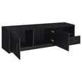 thumbnail image 5 of Cterwk 1 Drawer Wood TV Stand for TVs up to 75", TV Cabinet with 2 Doors and 1 Open Shelf, Entertainment Center Media Console for Living Room, Black, 5 of 10