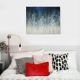 thumbnail image 4 of Nawypu  Blue &amp; Silver Canvas Wall Art, Abstract  Wall Art on Canvas, Indigo Wall Picture Painting for Living Room Sofa Decoration (Navy Blue), 4 of 4
