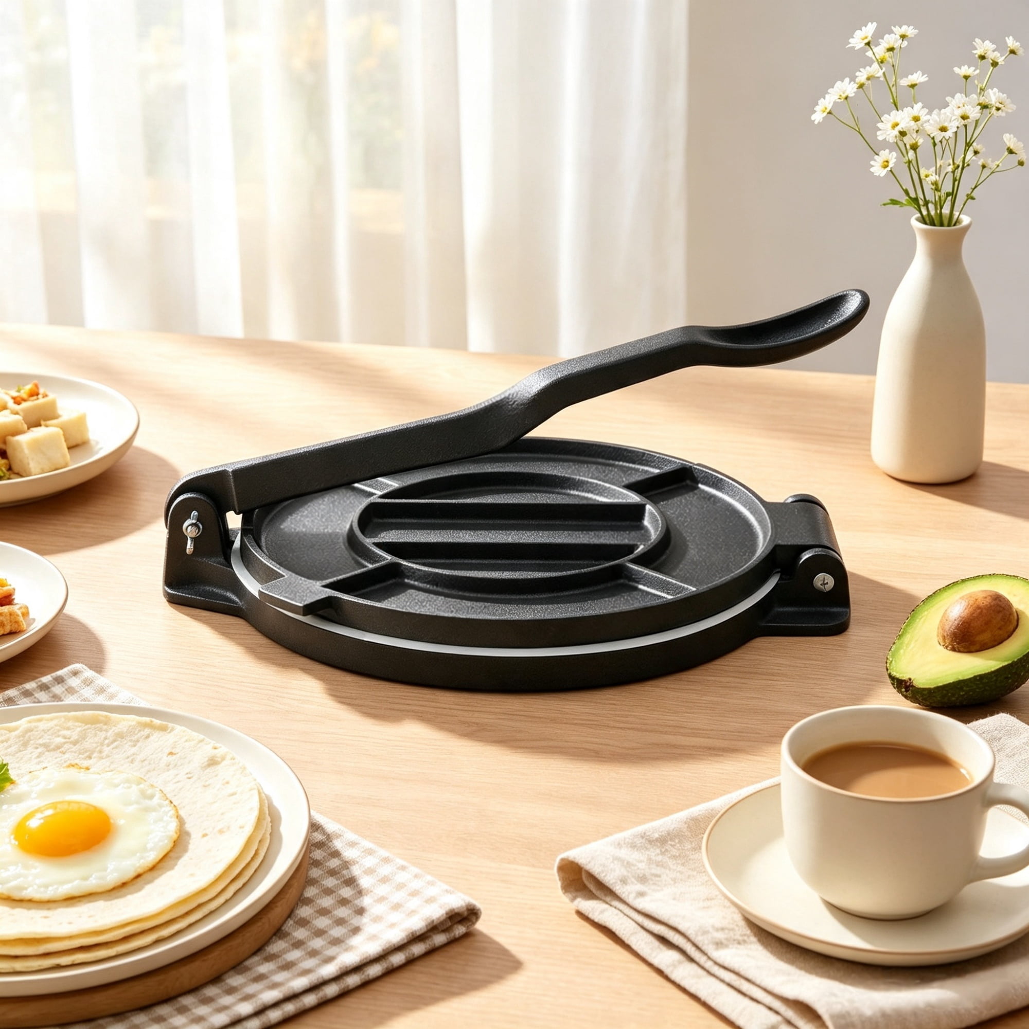 10-Inch Cast Iron Tortilla Press