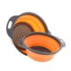 thumbnail image 1 of AINAAN 2 Piezas Cesta de Drenaje Plegable de Gel de sílice Lavabo de Verduras Plato de Frutas Plegable (Naranja), 1 of 1
