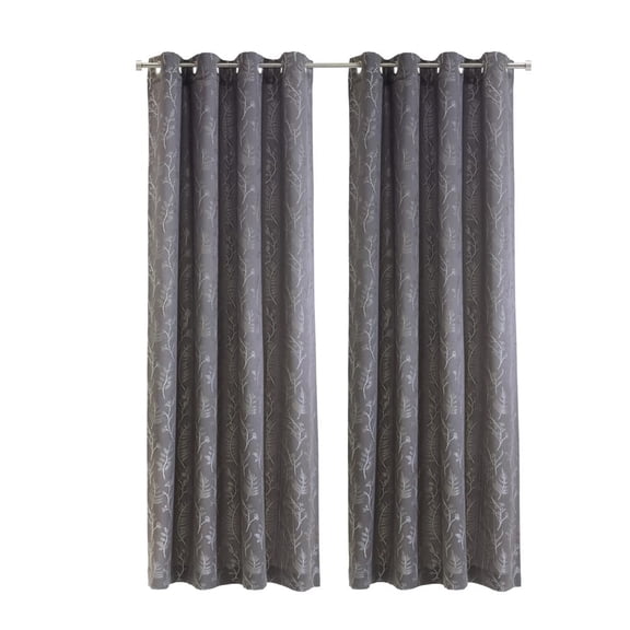 Botanica Light Filtering Grommet Curtain Panel 52 x 84 in Multi