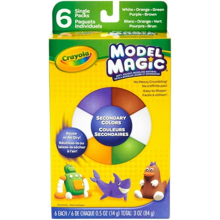 Crayola Model Magic, Secondary Colors, Clay Alternative for Kids, 3oz