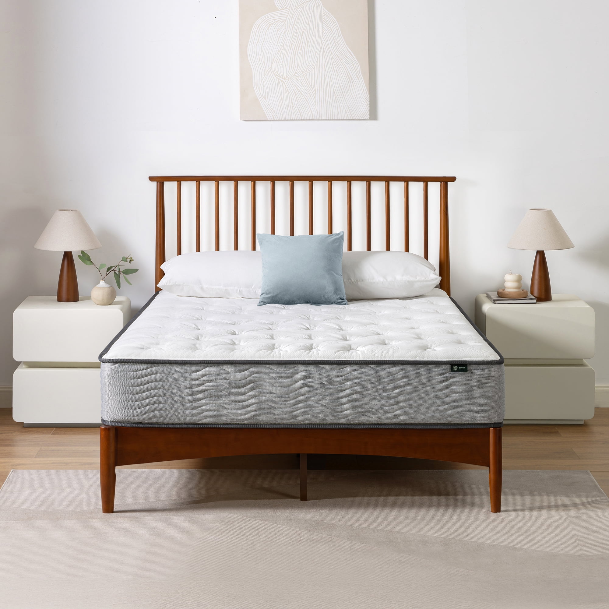 Zinus Comfort Support 10" Full Cooling Gel Hybrid Mattress with Pocket Springs