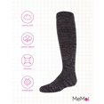 thumbnail image 6 of MeMoi She Shimmers Cotton Blend Knee Socks - Girls - Female, 6, Black, 6 of 7