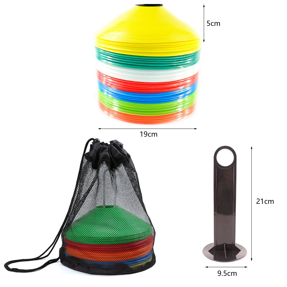 19cm 10Pack Outdoor Marker Discs Sports Saucer Soccer Football Training Cones 